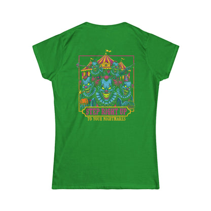 Creepy Circus Horror Style Women's Tee