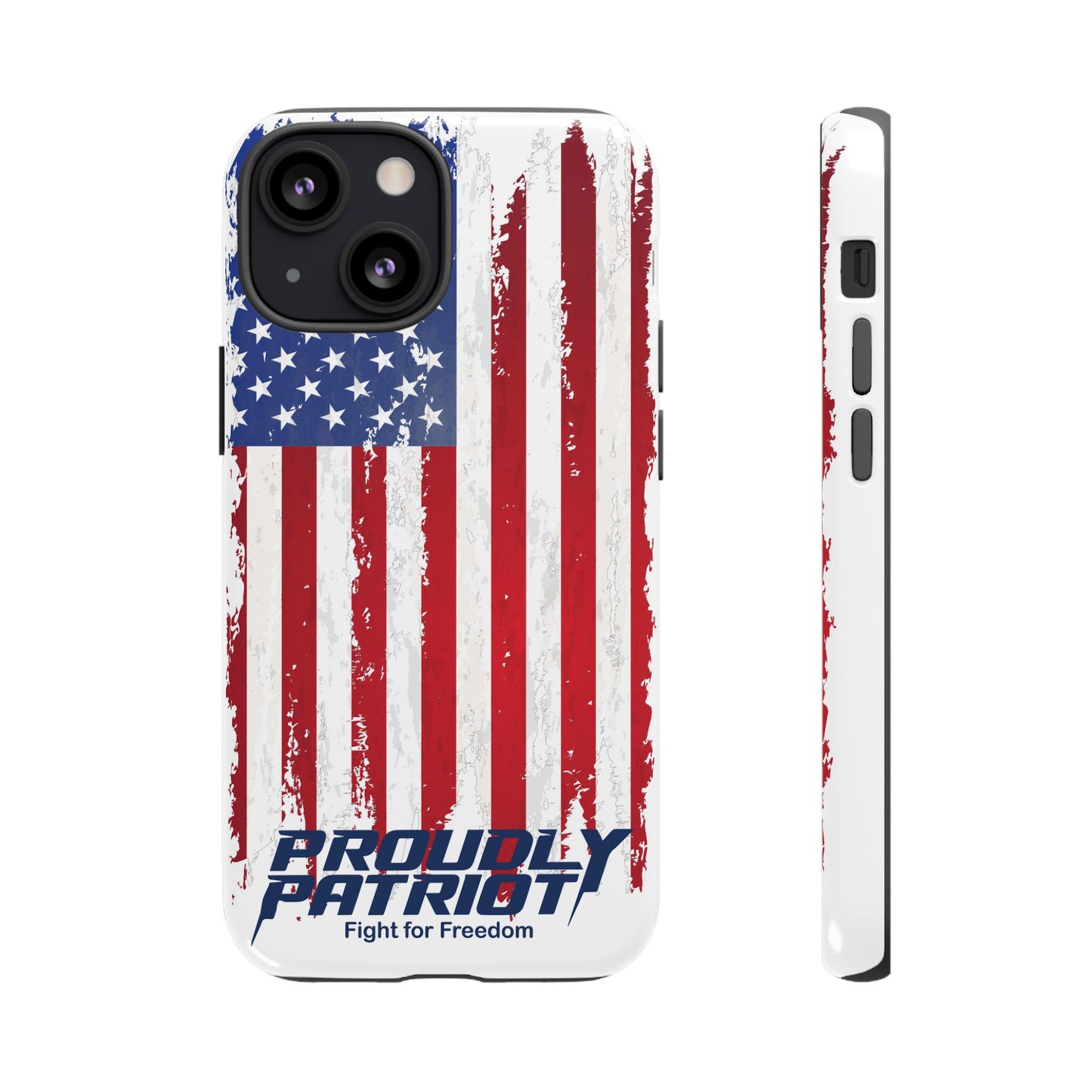 Distressed Flag, Patriotic Phone Case for Proud Americans, USA Flag Phone Cover, Tough Cases for Veterans, Independence Day Gift