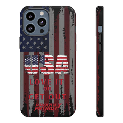Stars, Stripes, and Zero Tolerance BLK Phone Case
