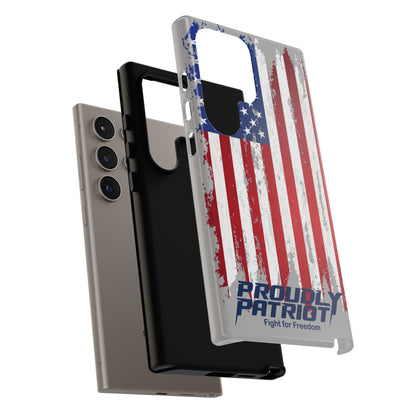 Distressed Flag Gray, Phone Case