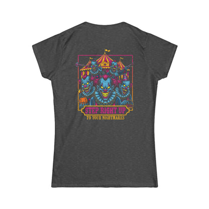 Creepy Circus Horror Style Women's Tee