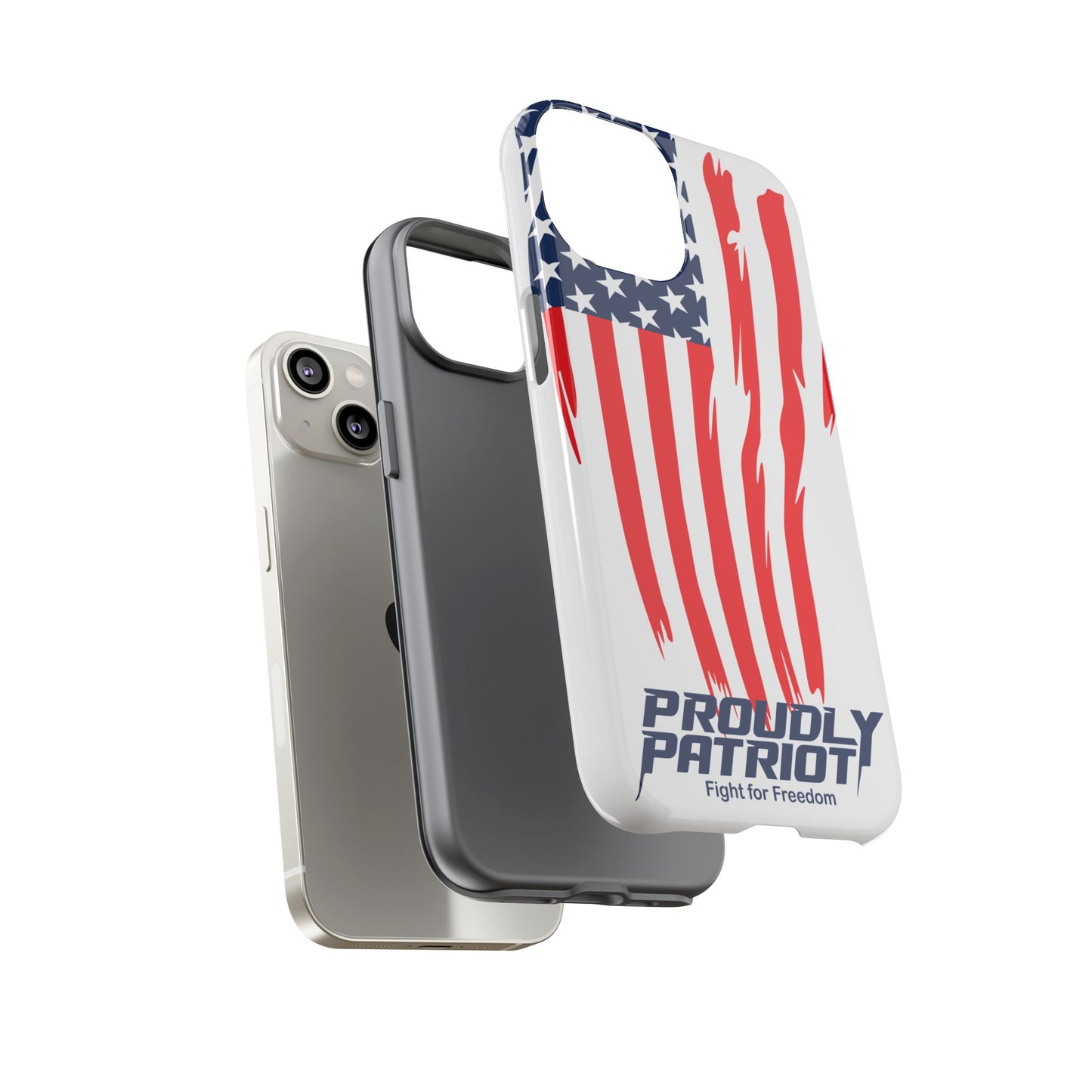 The Flag, Patriotic Phone Case for Proud Americans, USA Flag Phone Cover, Tough Cases for Veterans, Independence Day Gift
