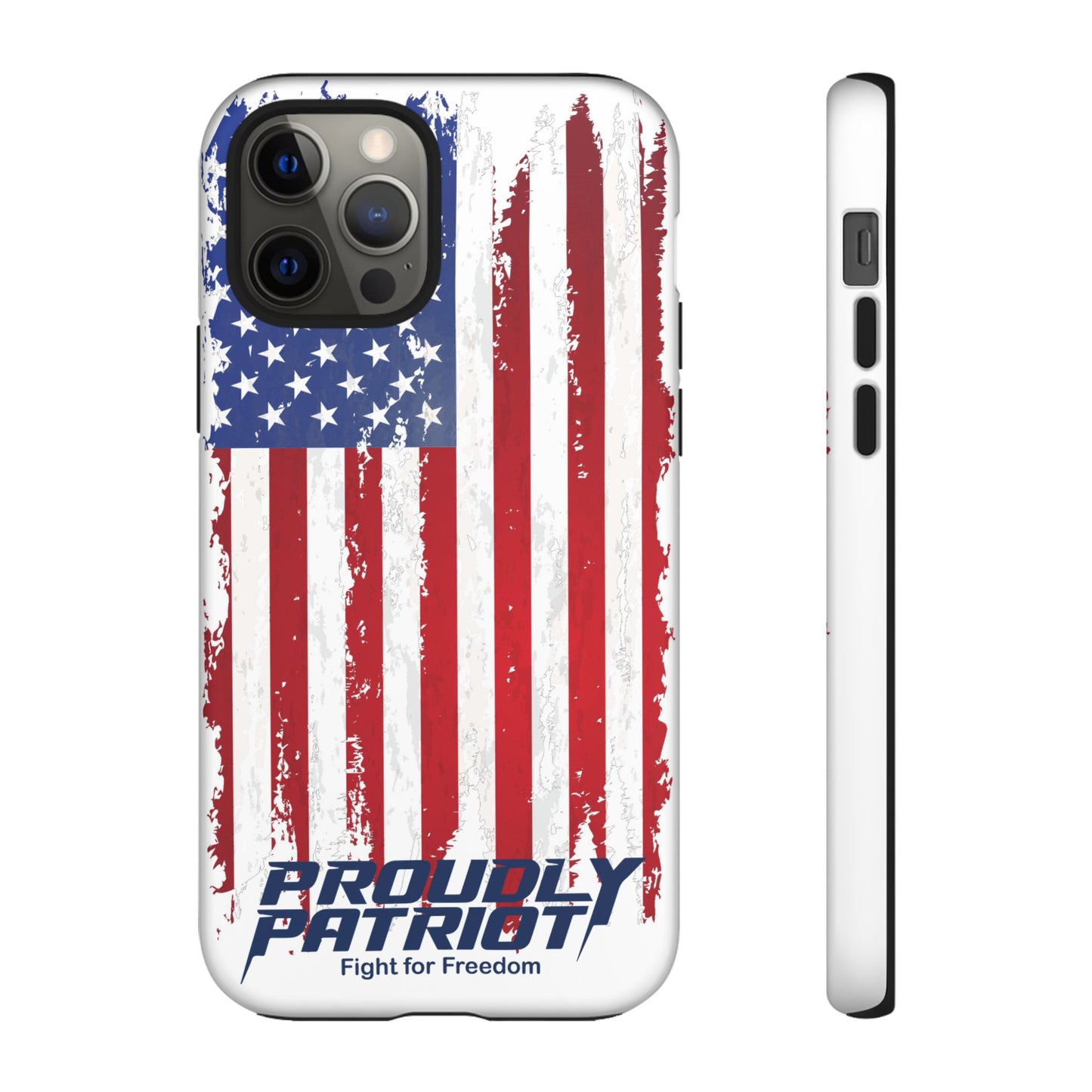 Distressed Flag, Patriotic Phone Case for Proud Americans, USA Flag Phone Cover, Tough Cases for Veterans, Independence Day Gift