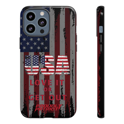 Stars, Stripes, and Zero Tolerance BLK Phone Case