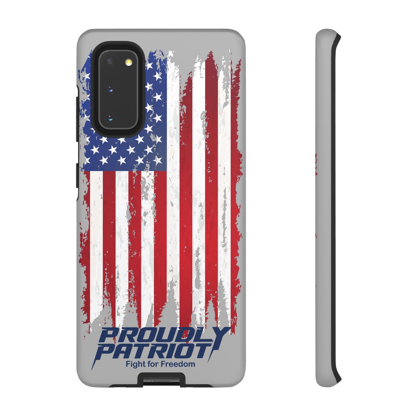Distressed Flag Gray, Phone Case