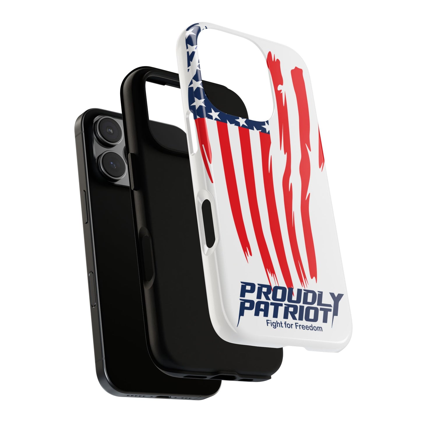 The Flag, Patriotic Phone Case for Proud Americans, USA Flag Phone Cover, Tough Cases for Veterans, Independence Day Gift