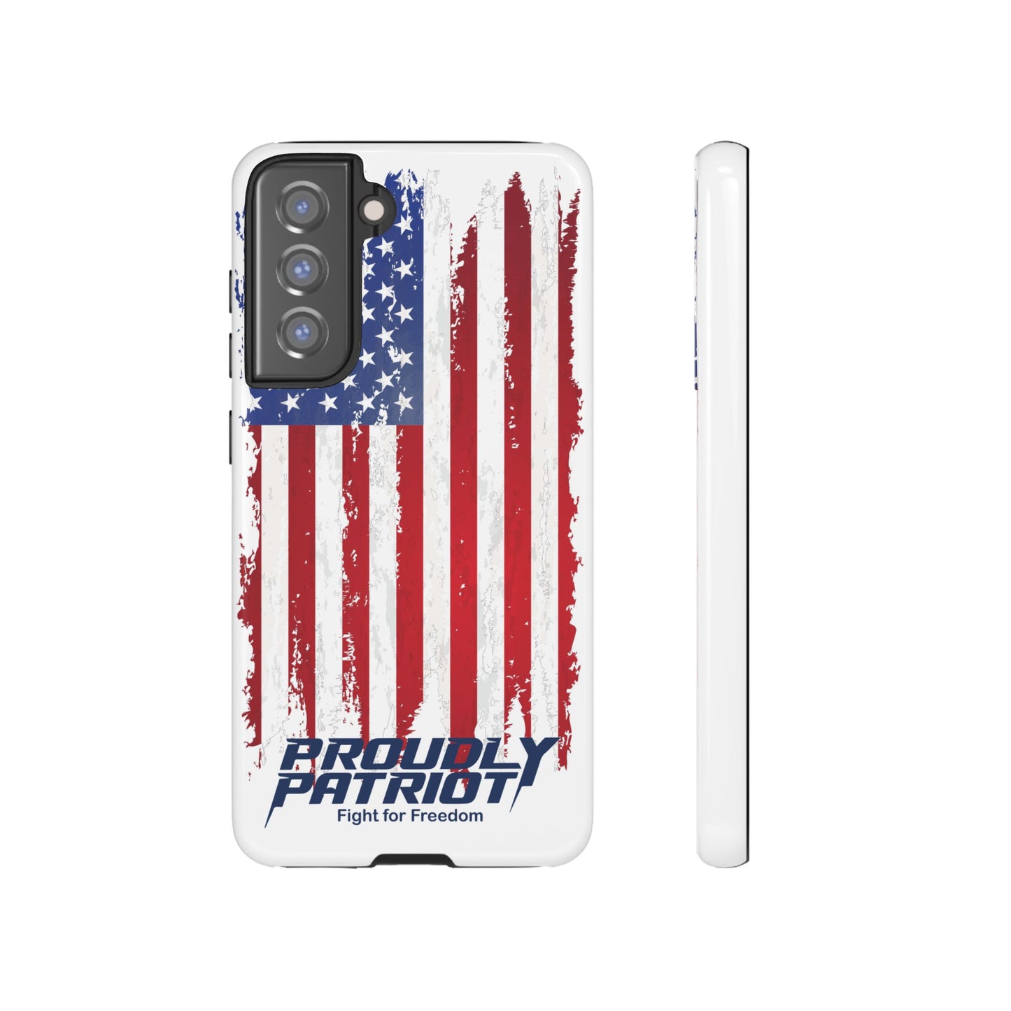 Distressed Flag, Patriotic Phone Case for Proud Americans, USA Flag Phone Cover, Tough Cases for Veterans, Independence Day Gift