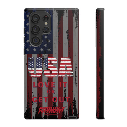 Stars, Stripes, and Zero Tolerance BLK Phone Case