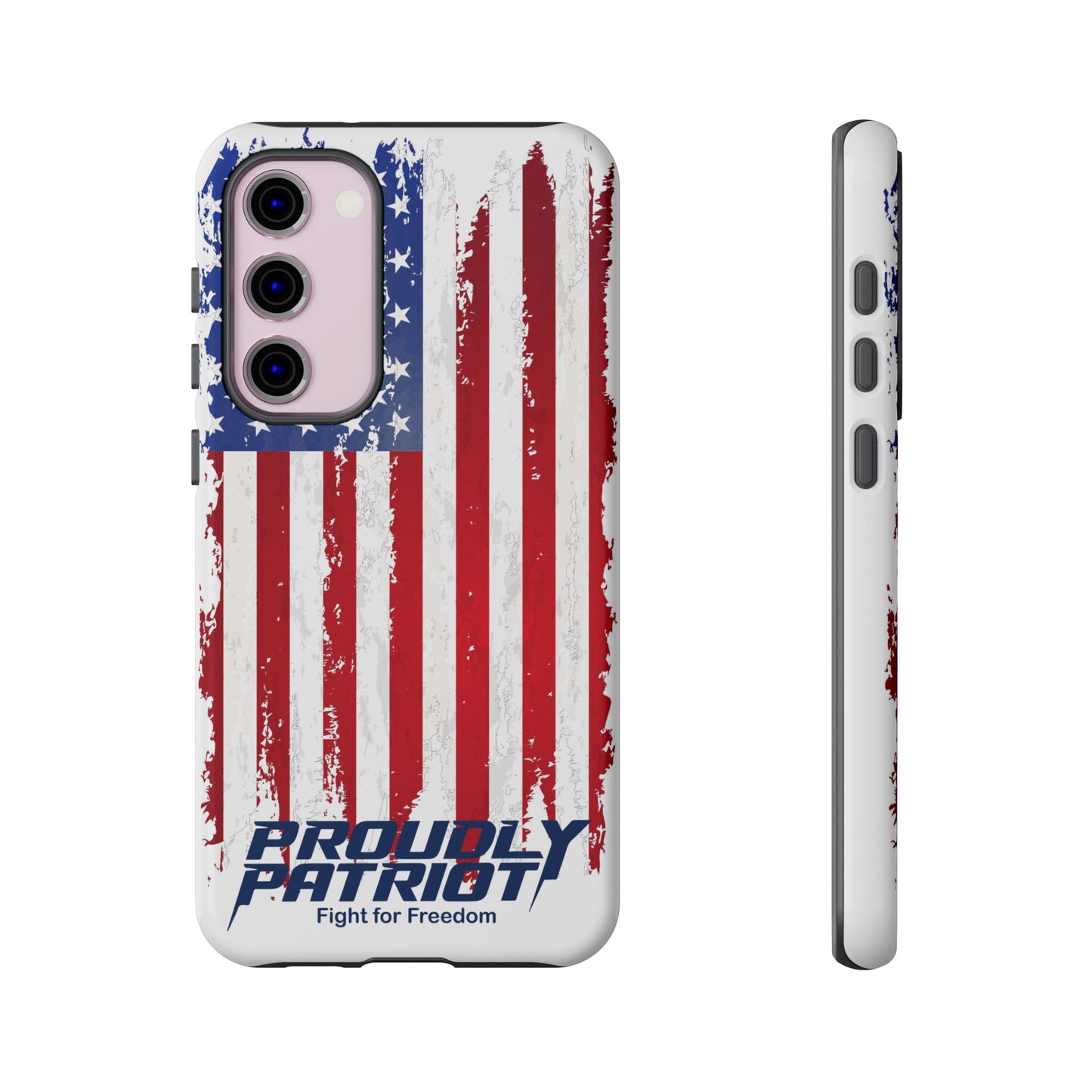 Distressed Flag, Patriotic Phone Case for Proud Americans, USA Flag Phone Cover, Tough Cases for Veterans, Independence Day Gift