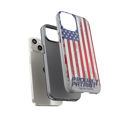Distressed Flag Gray, Phone Case