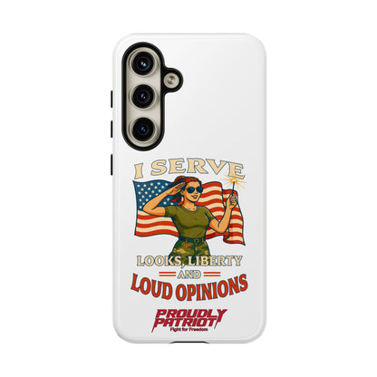 Patriotic Sass in Camo Class, Phone Case