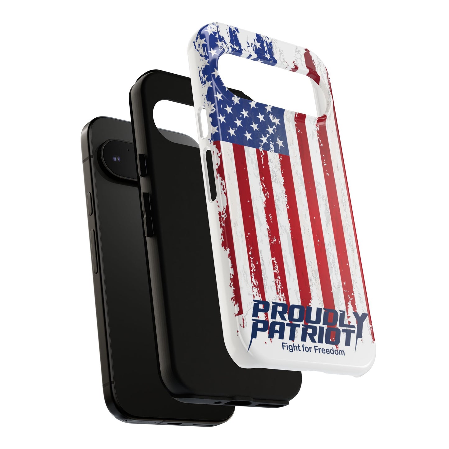 Distressed Flag, Patriotic Phone Case for Proud Americans, USA Flag Phone Cover, Tough Cases for Veterans, Independence Day Gift