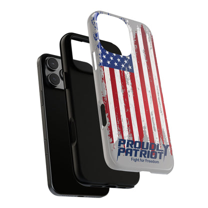 Distressed Flag Gray, Phone Case