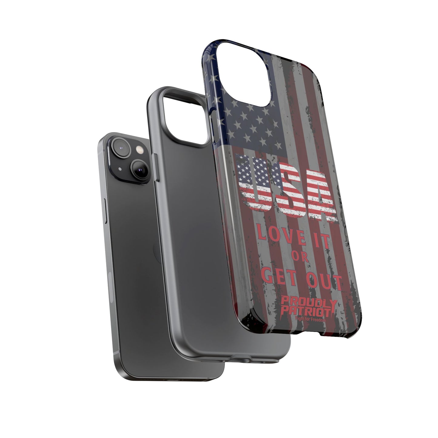 Stars, Stripes, and Zero Tolerance BLK Phone Case