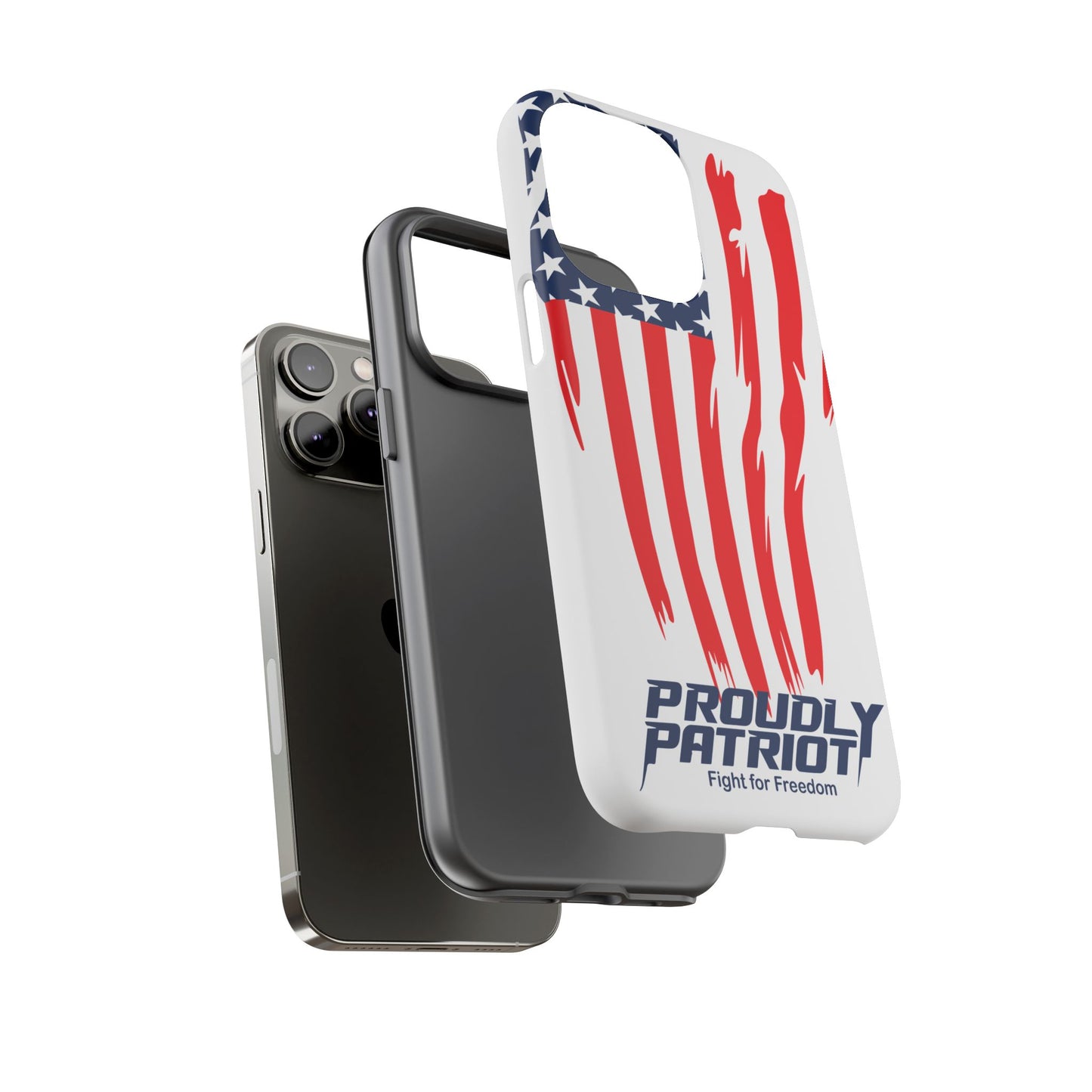 The Flag, Patriotic Phone Case for Proud Americans, USA Flag Phone Cover, Tough Cases for Veterans, Independence Day Gift