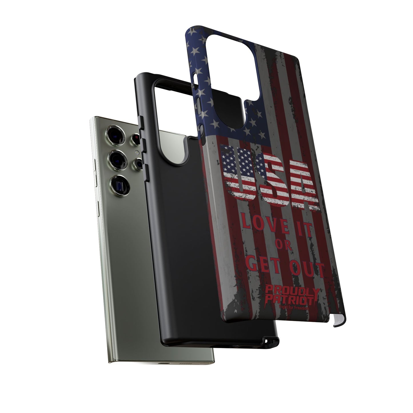 Stars, Stripes, and Zero Tolerance BLK Phone Case