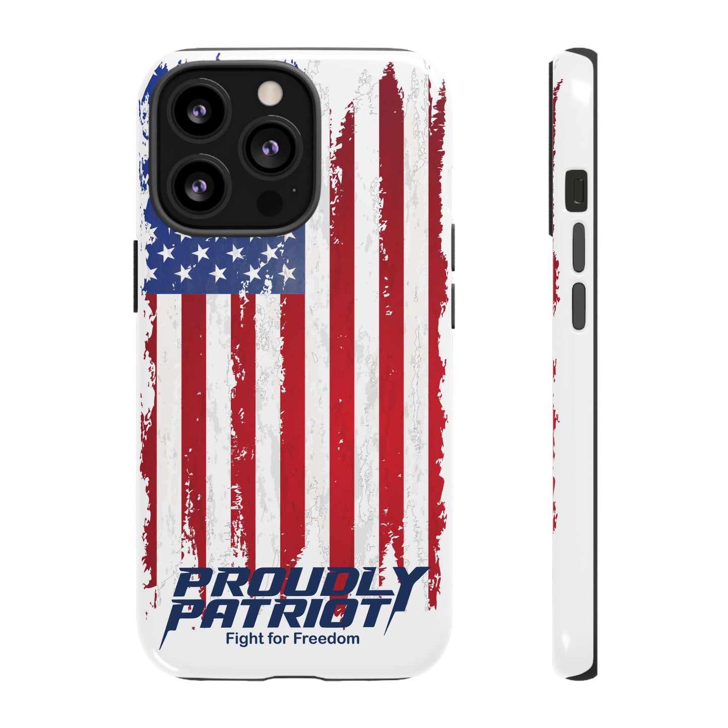Distressed Flag, Patriotic Phone Case for Proud Americans, USA Flag Phone Cover, Tough Cases for Veterans, Independence Day Gift
