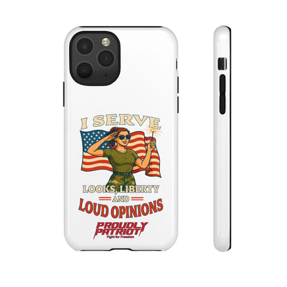 Patriotic Sass in Camo Class, Phone Case
