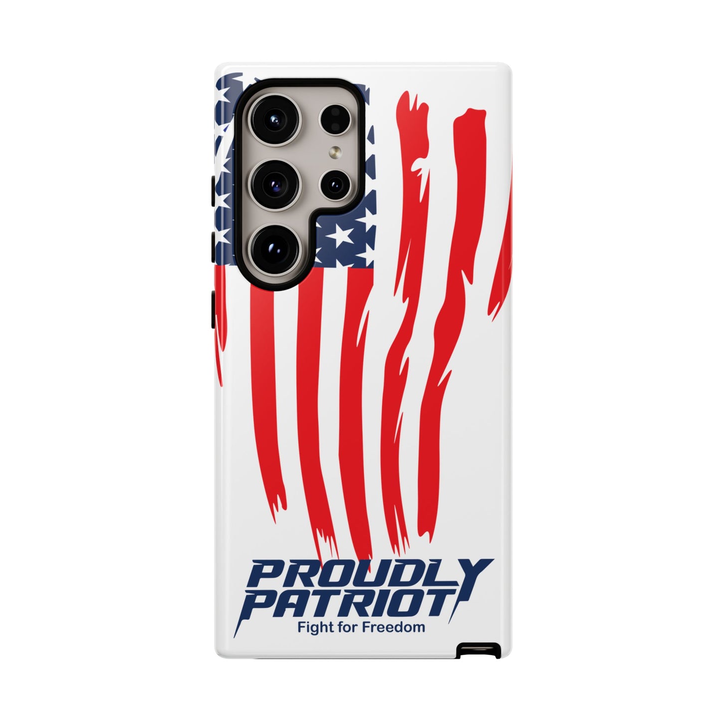 The Flag, Patriotic Phone Case for Proud Americans, USA Flag Phone Cover, Tough Cases for Veterans, Independence Day Gift