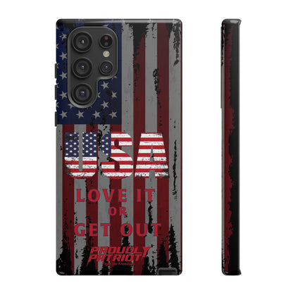 Stars, Stripes, and Zero Tolerance BLK Phone Case