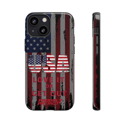 Stars, Stripes, and Zero Tolerance BLK Phone Case