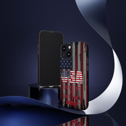 Stars, Stripes, and Zero Tolerance BLK Phone Case