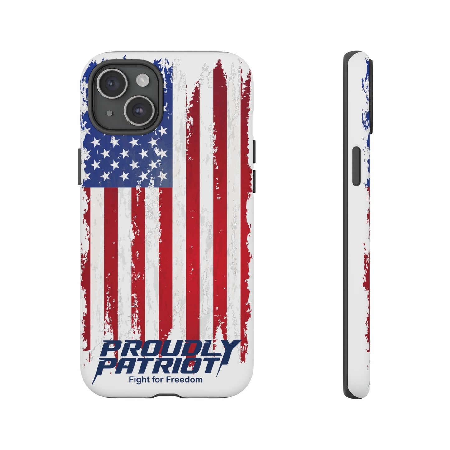 Distressed Flag, Patriotic Phone Case for Proud Americans, USA Flag Phone Cover, Tough Cases for Veterans, Independence Day Gift