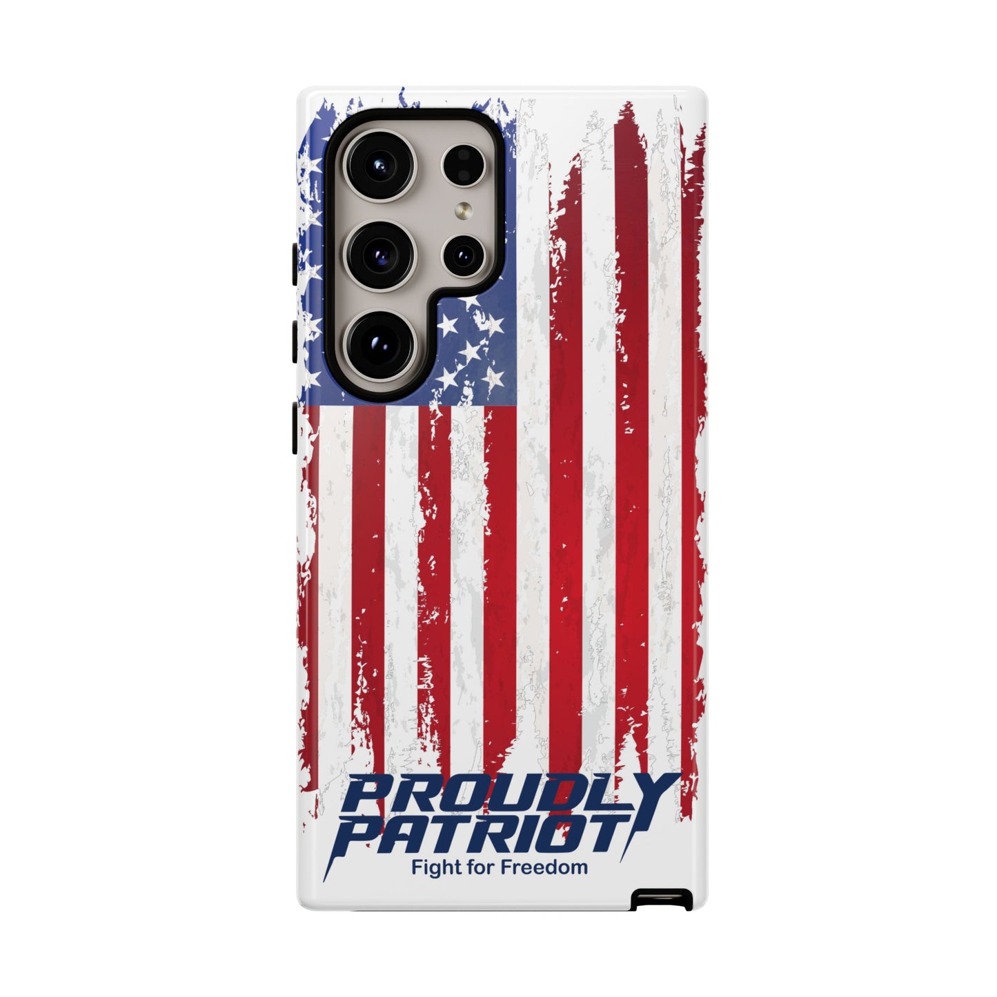 Distressed Flag, Patriotic Phone Case for Proud Americans, USA Flag Phone Cover, Tough Cases for Veterans, Independence Day Gift