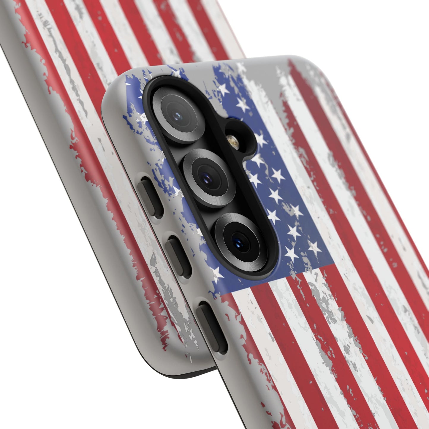 Distressed Flag Gray, Phone Case