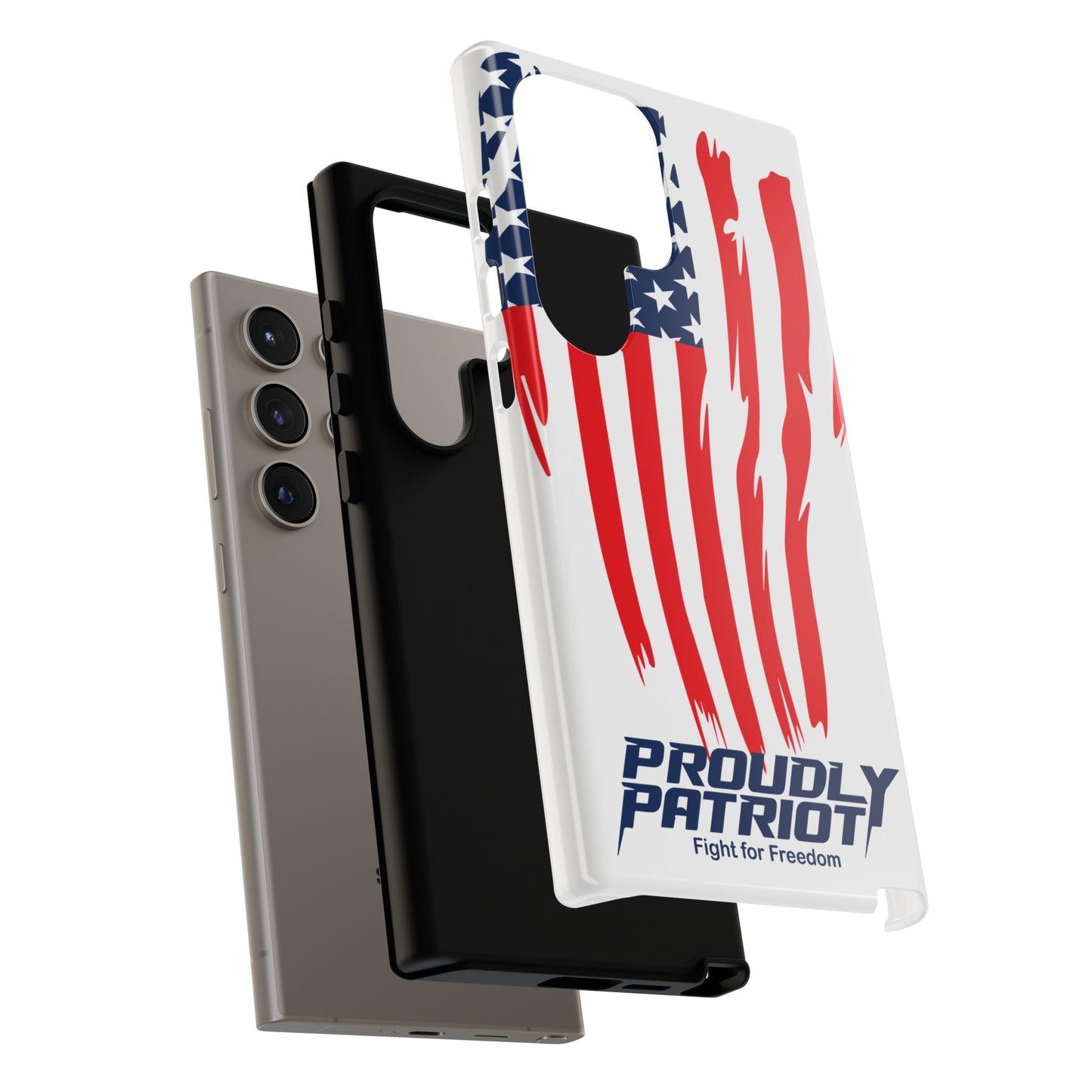 The Flag, Patriotic Phone Case for Proud Americans, USA Flag Phone Cover, Tough Cases for Veterans, Independence Day Gift