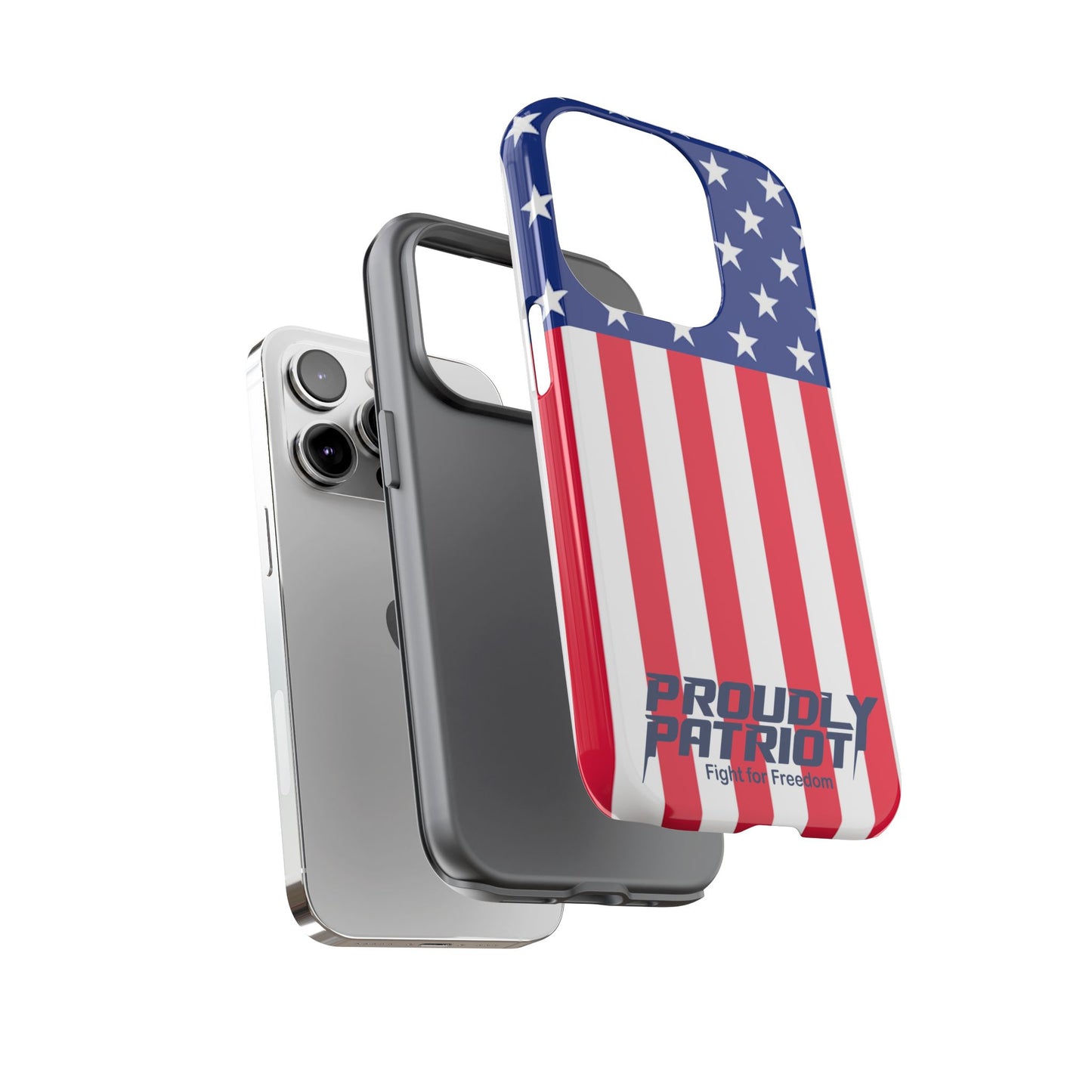 Stars, Stripes, and Cell Phones, Patriotic Phone Case for Proud Americans, USA Flag Phone Cover, Tough Cases for Veterans, Independence Day Gift