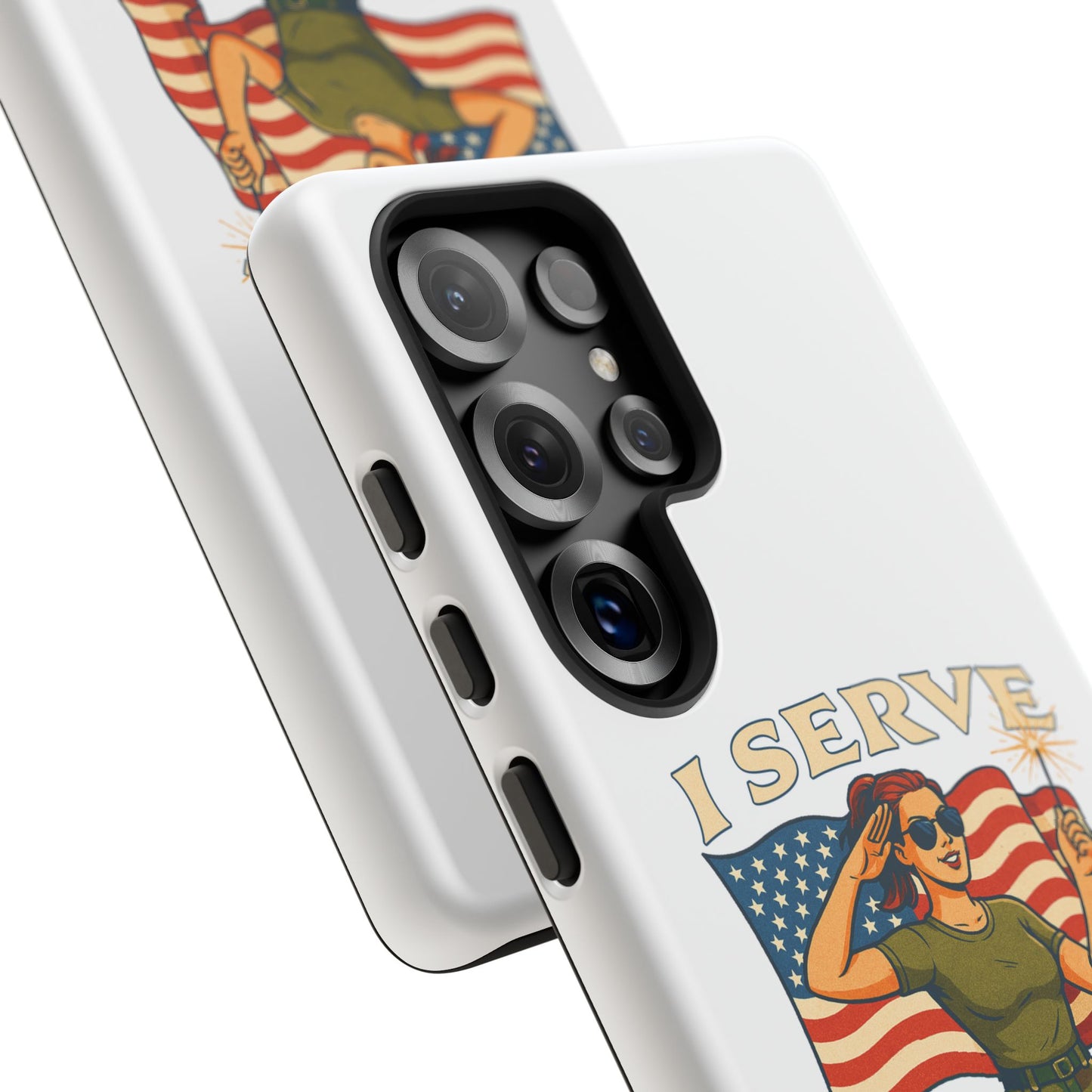 Patriotic Sass in Camo Class, Phone Case