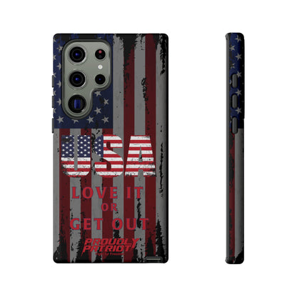 Stars, Stripes, and Zero Tolerance BLK Phone Case
