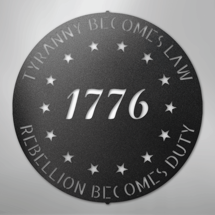 Customizable Old School 76 Monogram - Steel Sign – Proudly Patriot