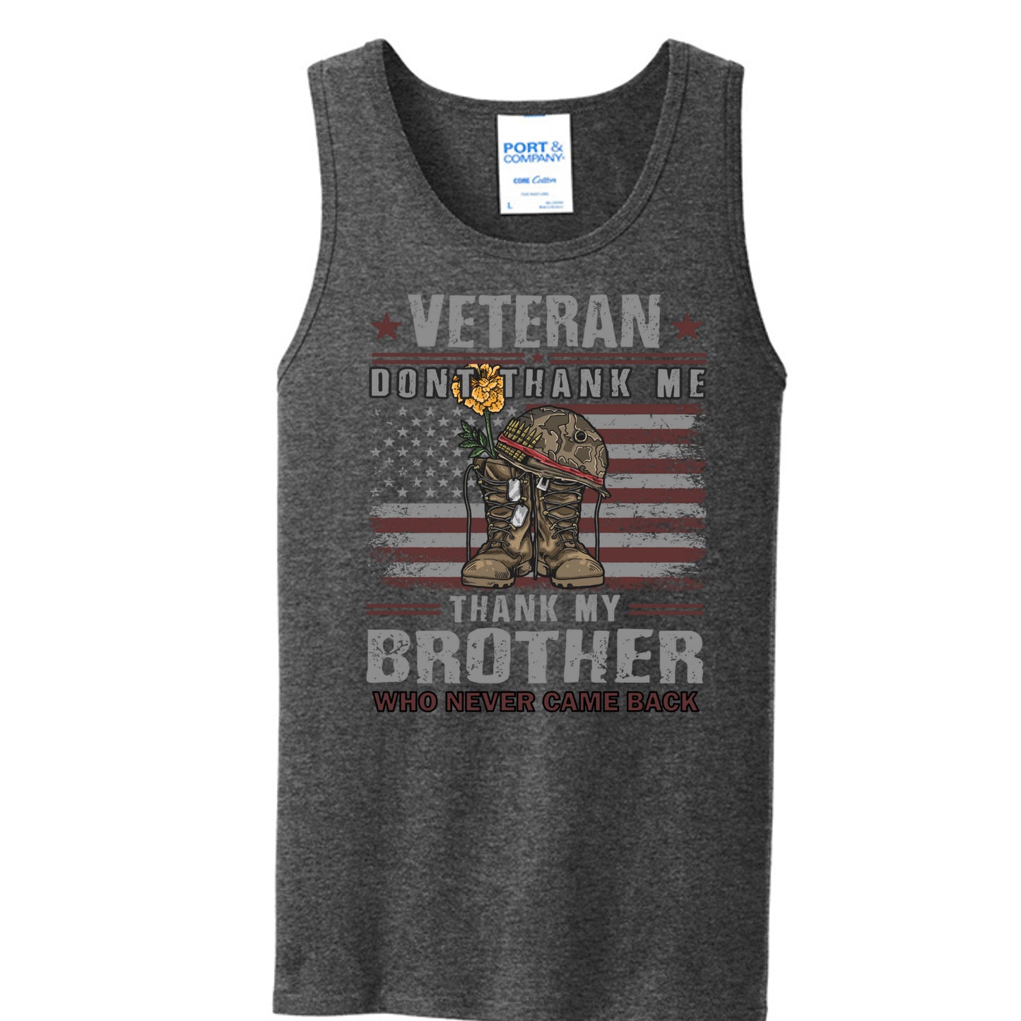 Dark Heather Grey - PC54TT - FRONT
