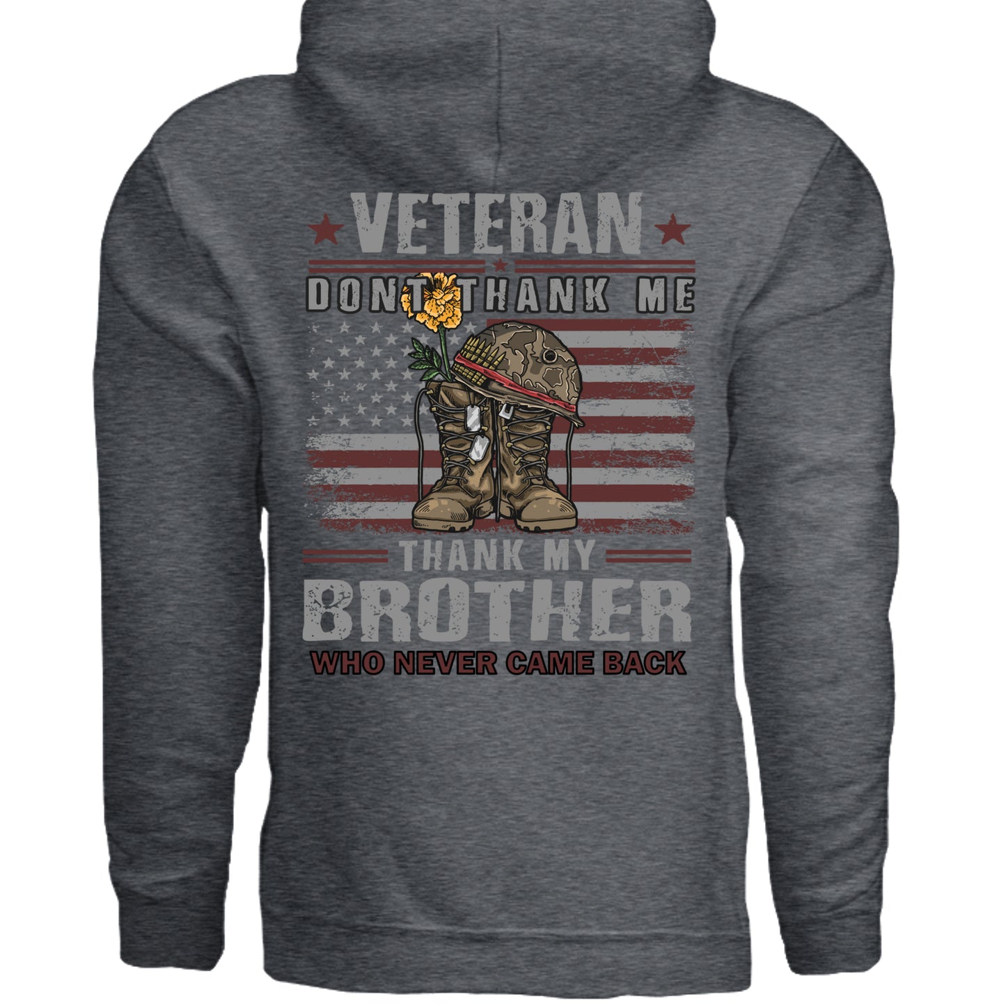 DARK HEATHER - G185 - BACK