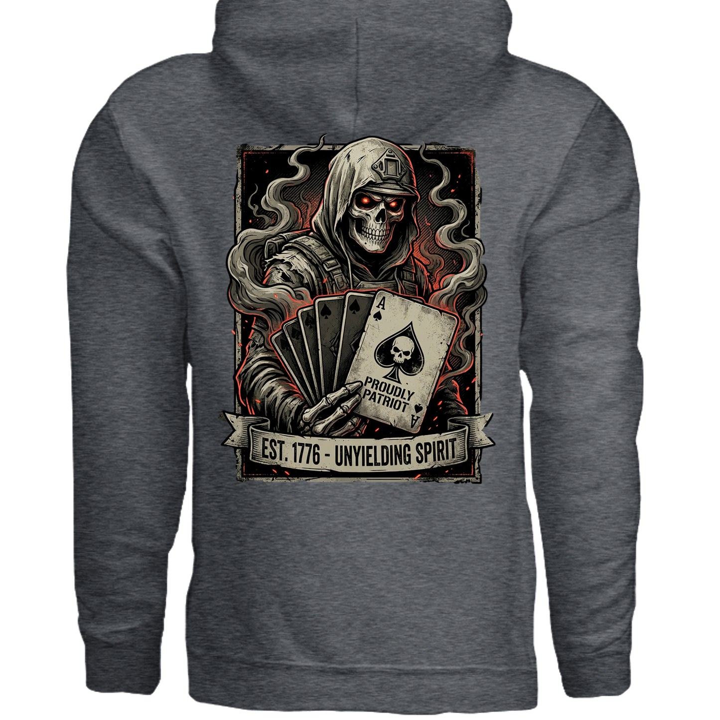 DARK HEATHER - G185 - BACK