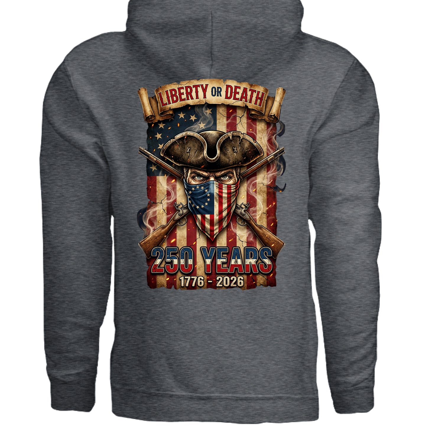 DARK HEATHER - G185 - BACK